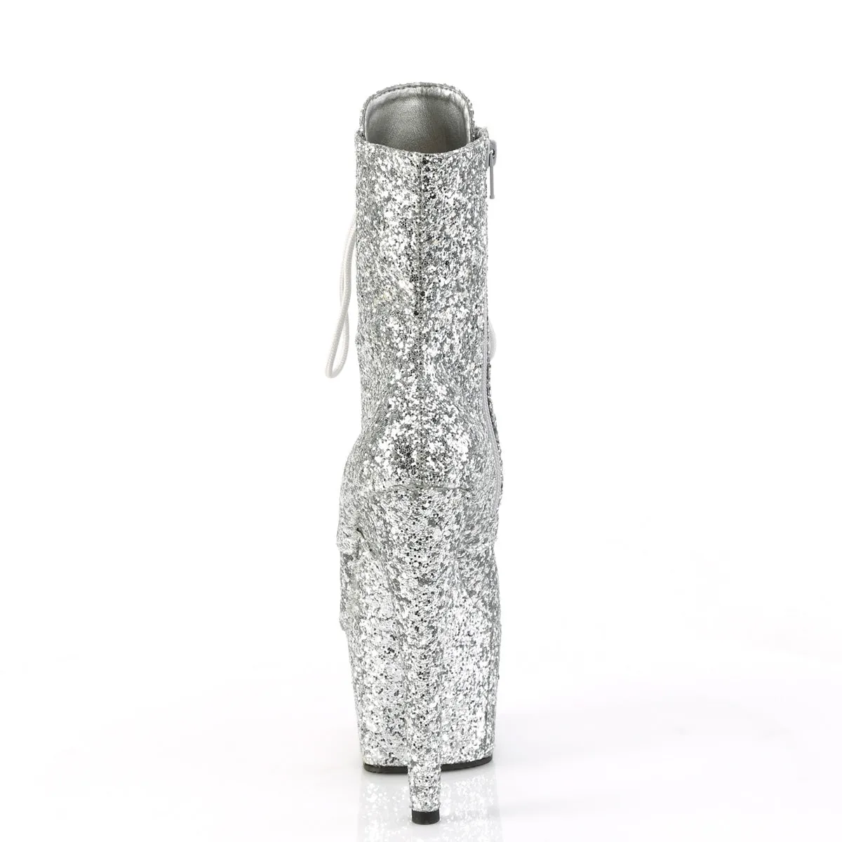 ADORE-1020GWR Pleaser Silver Glitter Sexy Platform Shoes (Pole Dancing Heels)