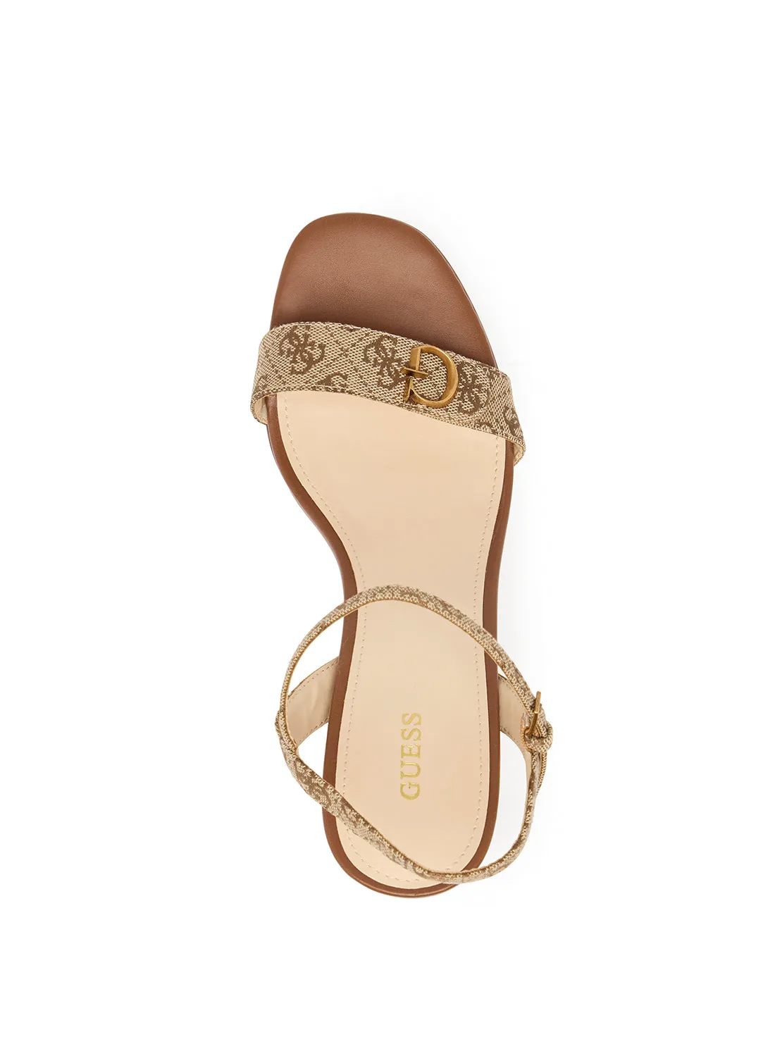 Brown Sherrill Platform Sandal Heels