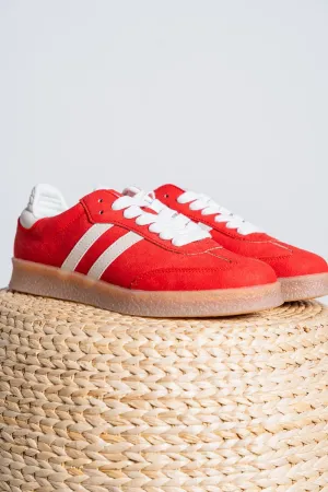 Christi double stripe sneaker vintage red