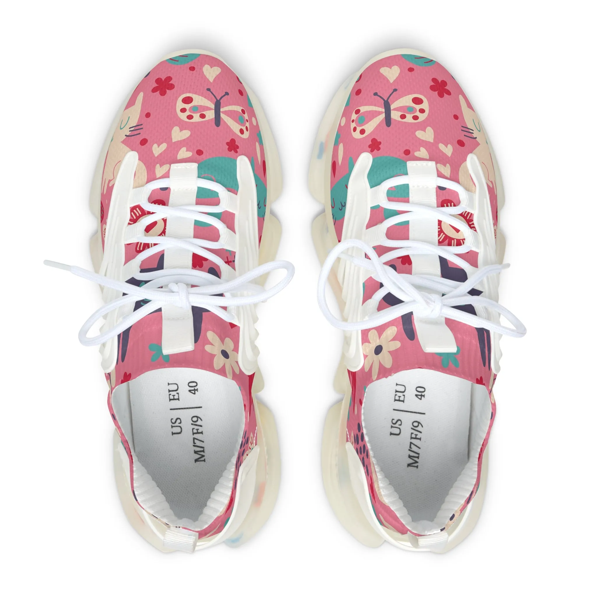 Colorful Floral Women's Mesh Sneakers - Trendy and Comfortable Footwear