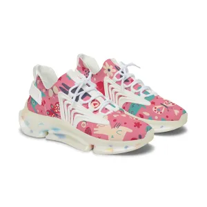 Colorful Floral Women's Mesh Sneakers - Trendy and Comfortable Footwear