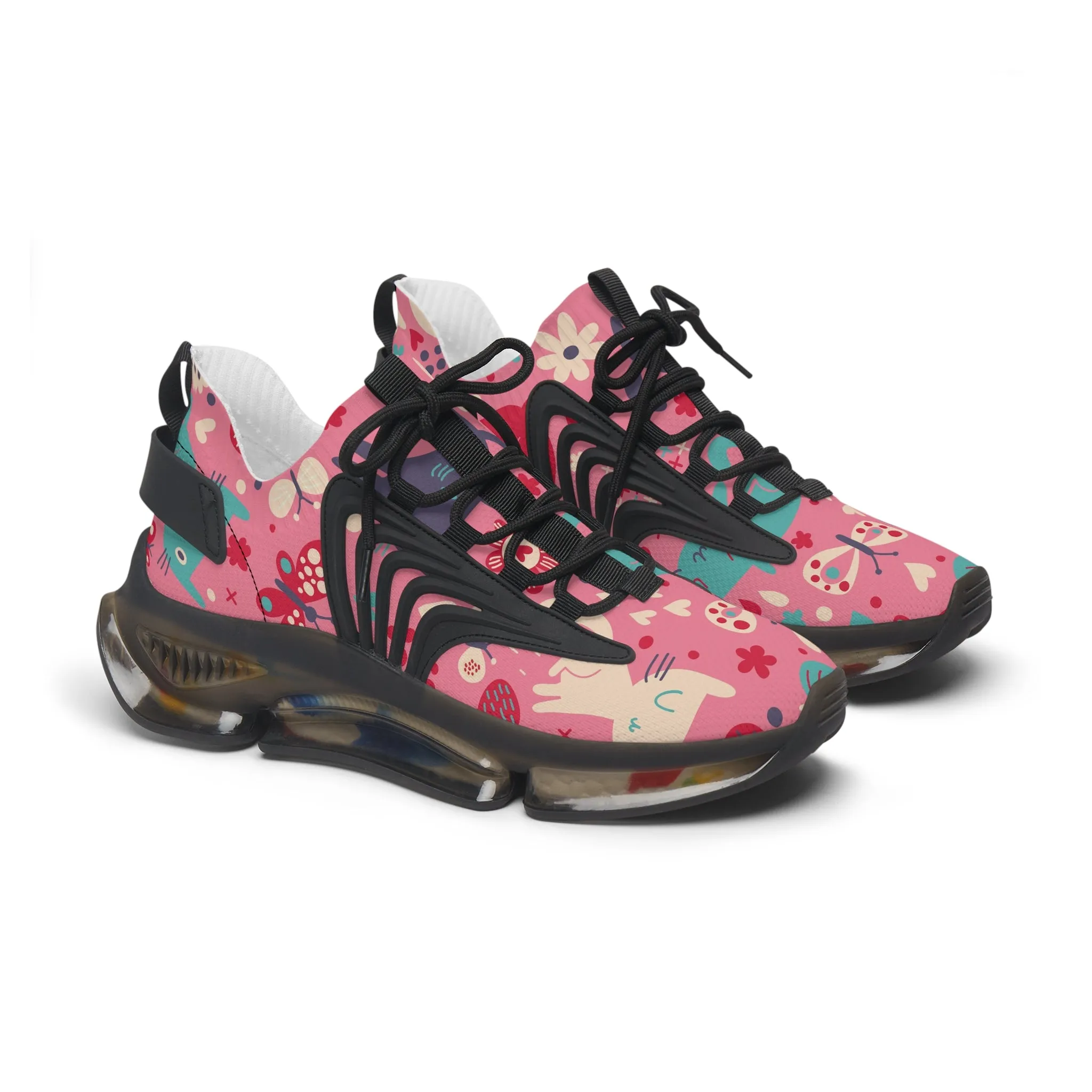 Colorful Floral Women's Mesh Sneakers - Trendy and Comfortable Footwear
