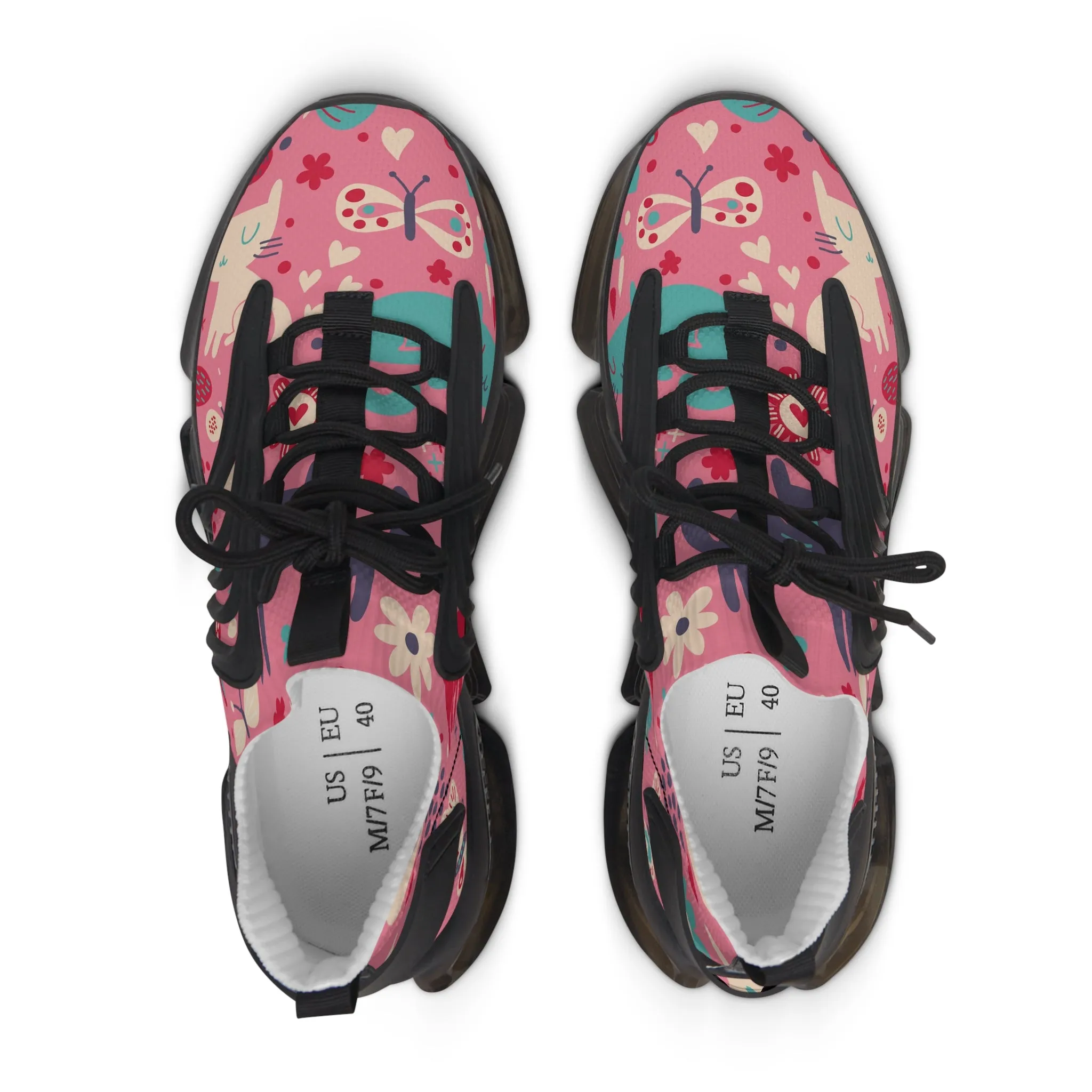 Colorful Floral Women's Mesh Sneakers - Trendy and Comfortable Footwear