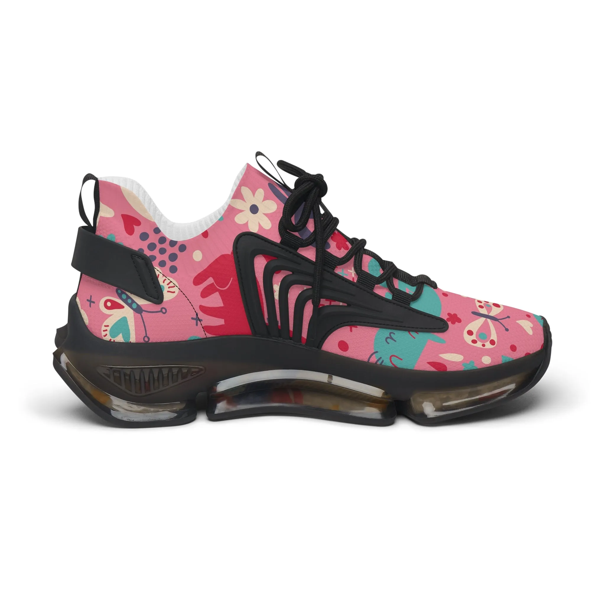Colorful Floral Women's Mesh Sneakers - Trendy and Comfortable Footwear