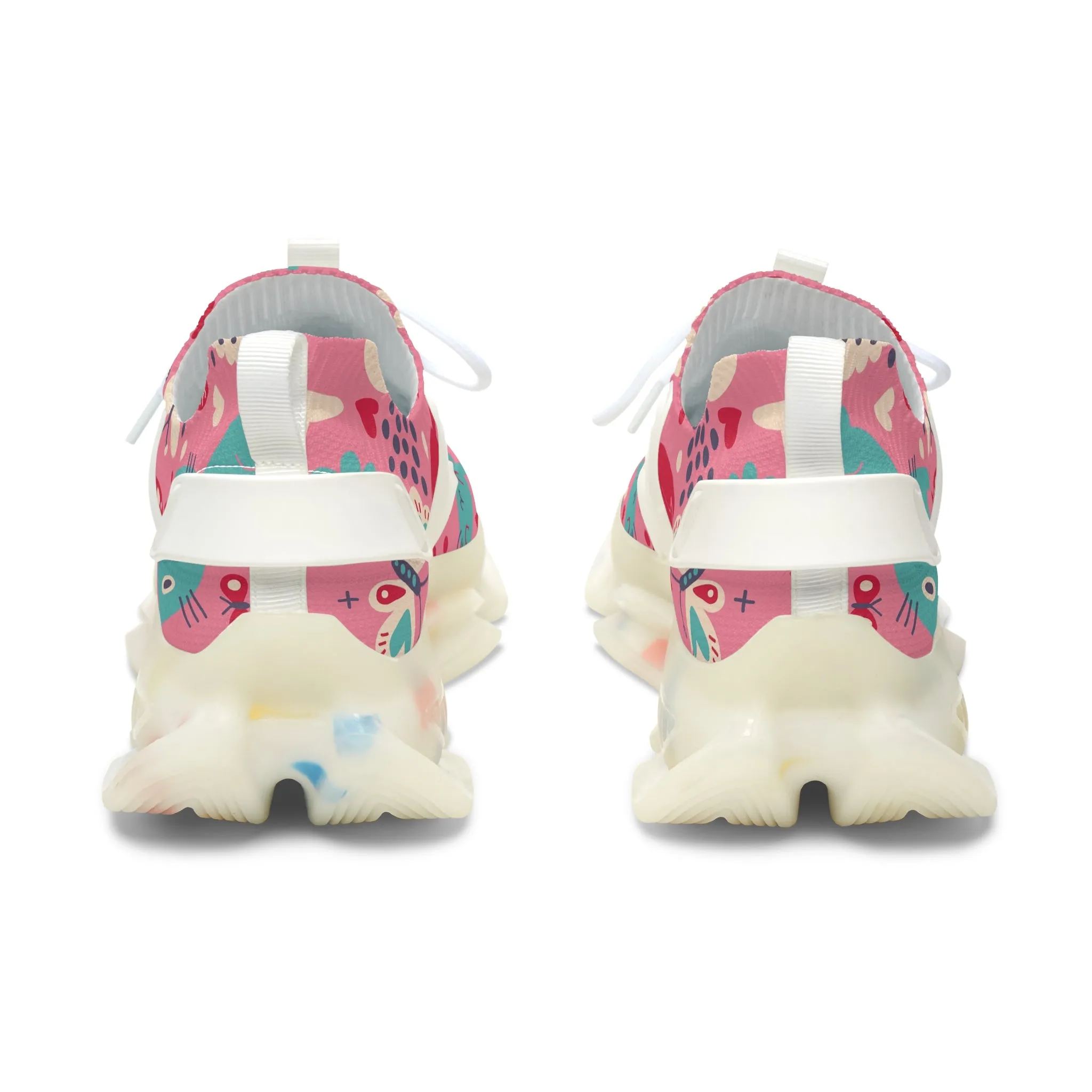 Colorful Floral Women's Mesh Sneakers - Trendy and Comfortable Footwear
