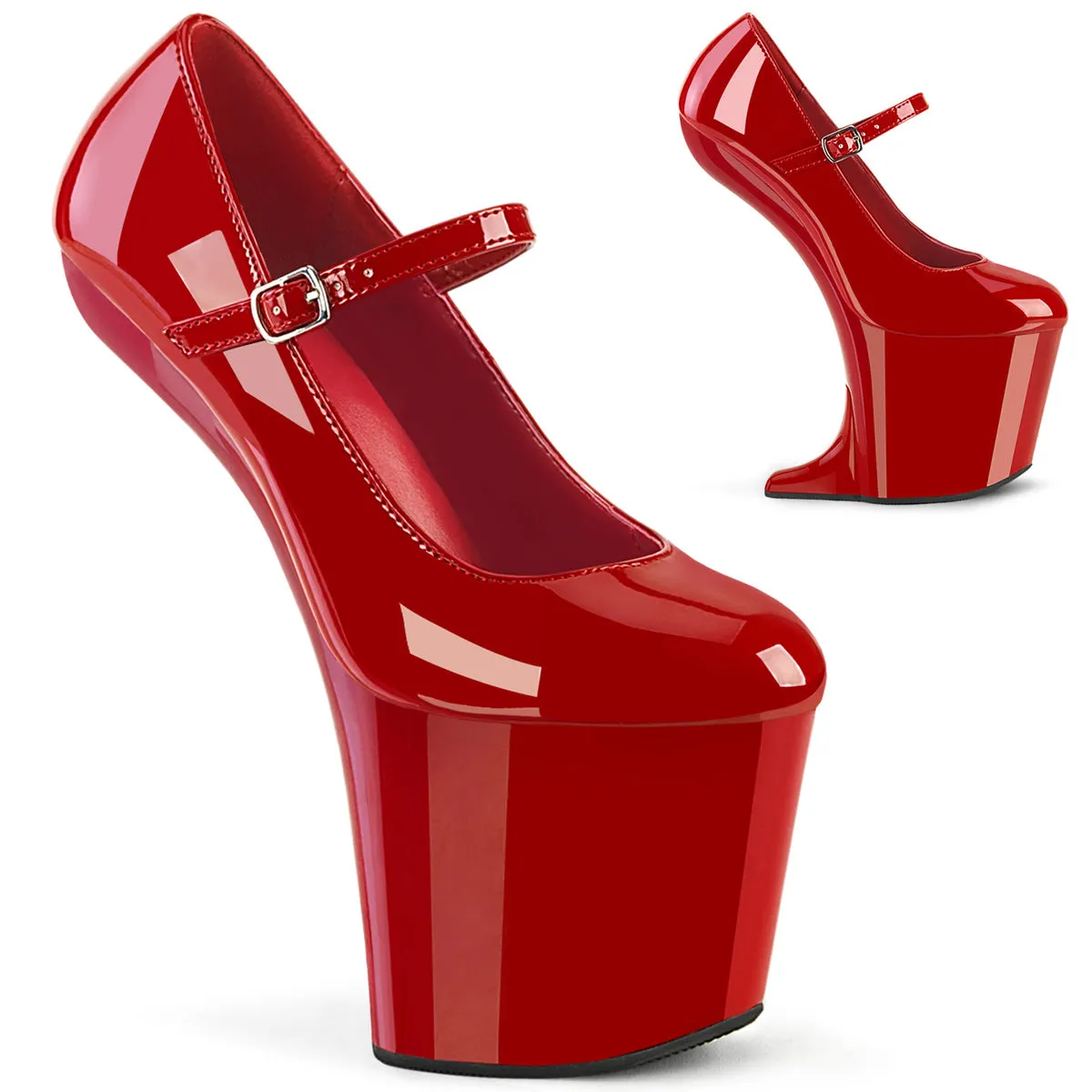 CRAZE-880 Pleaser Red Patent Sexy Platform Shoes (Pole Dancing Heels)