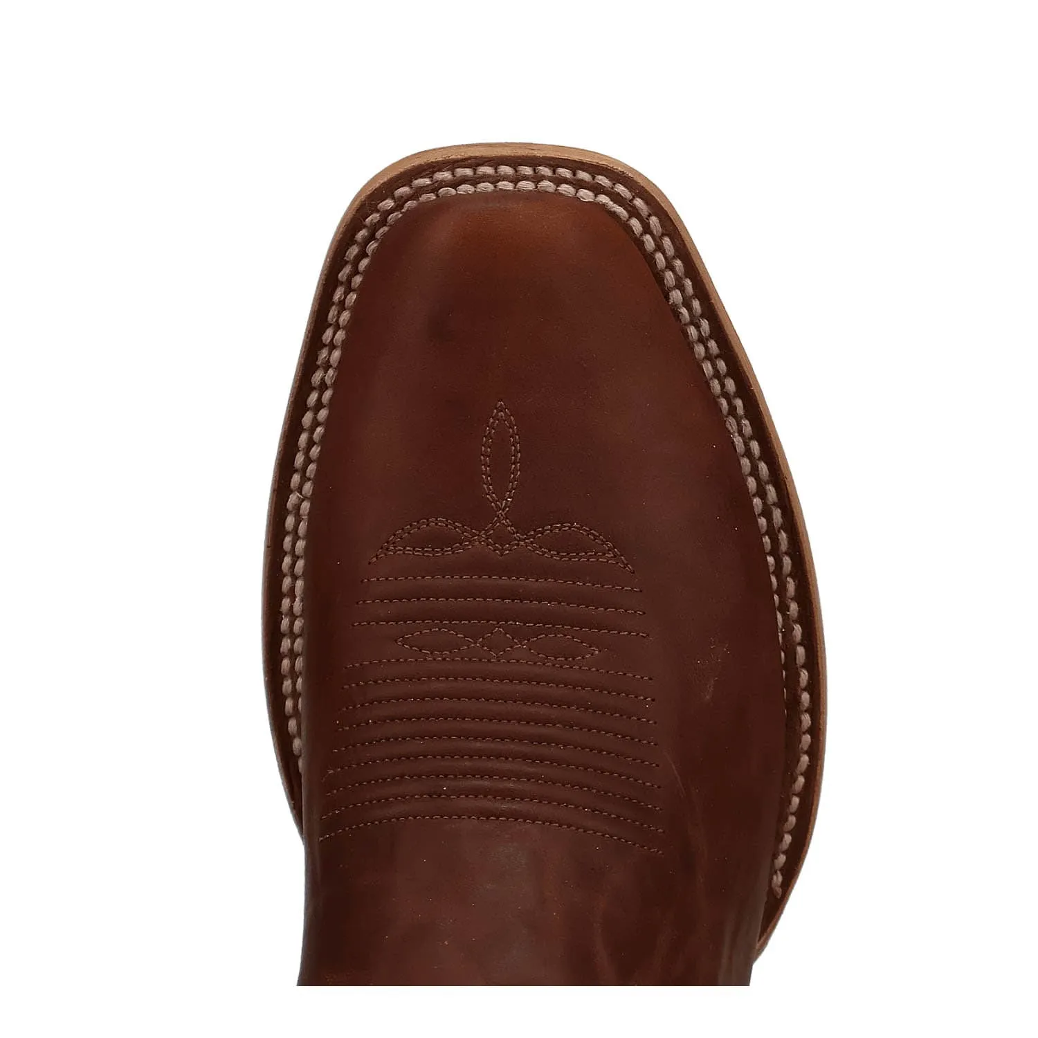 Dan Post Mens Marchi Rust/Orange Leather Cowboy Boots