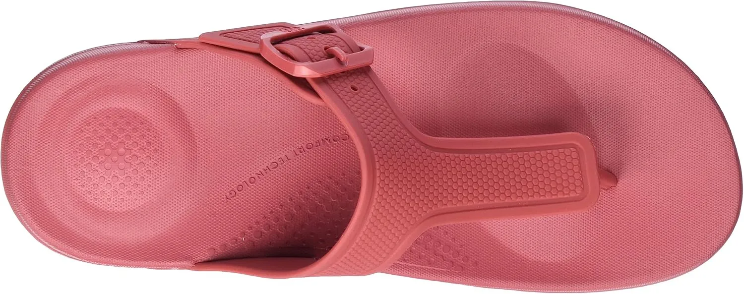 FitFlop Women's Iqushion Iridescent Adjustable Buckle Flip-Flops Wedge Sandal