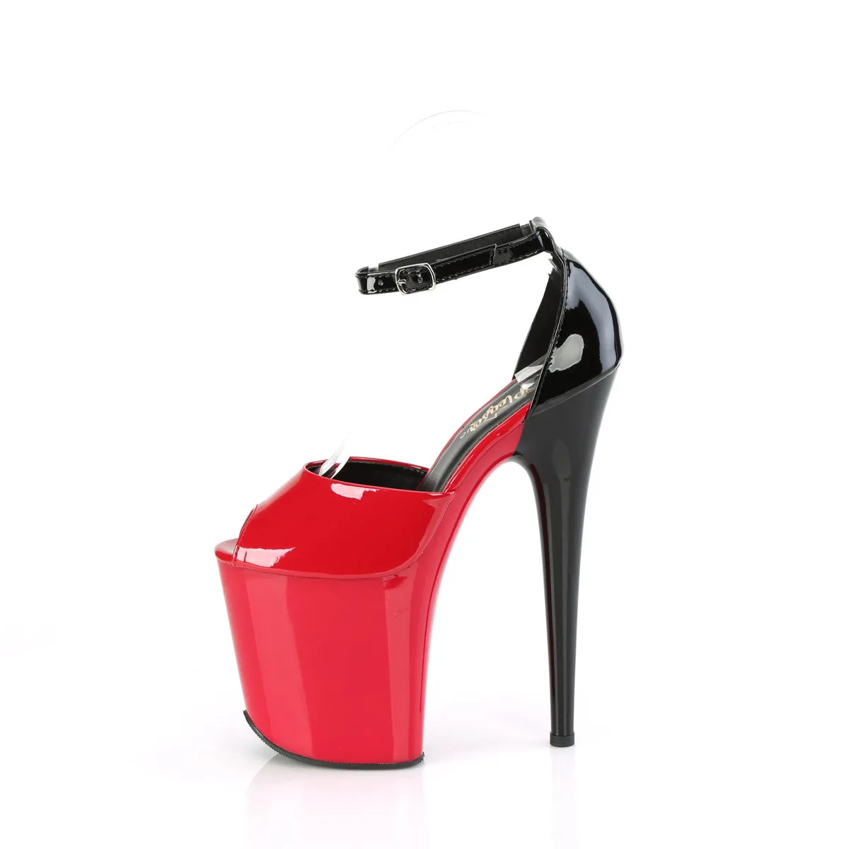 FLAMINGO-868 Pleaser Red/Black Sexy Platform Shoes (Pole Dancing Heels)