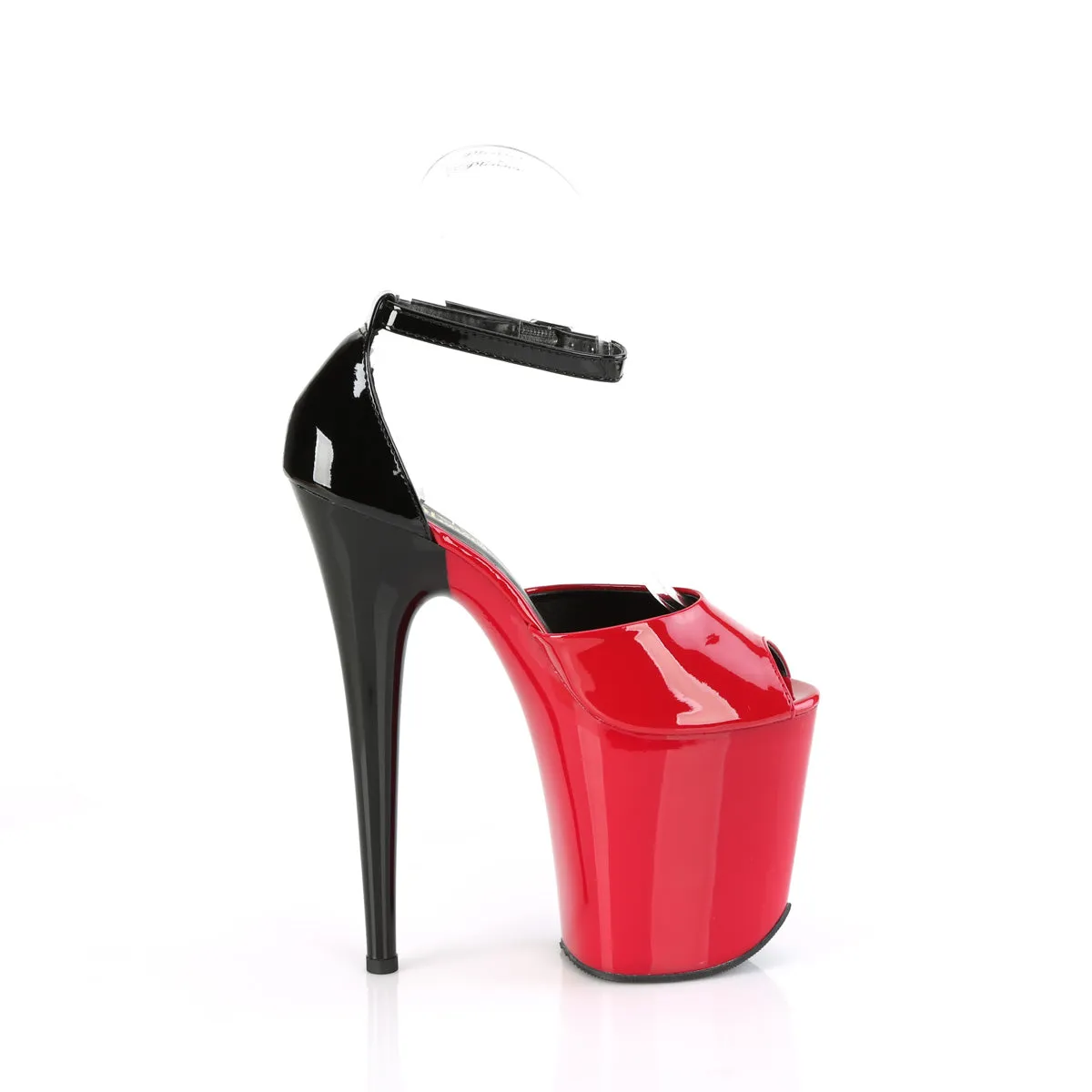 FLAMINGO-868 Pleaser Red/Black Sexy Platform Shoes (Pole Dancing Heels)