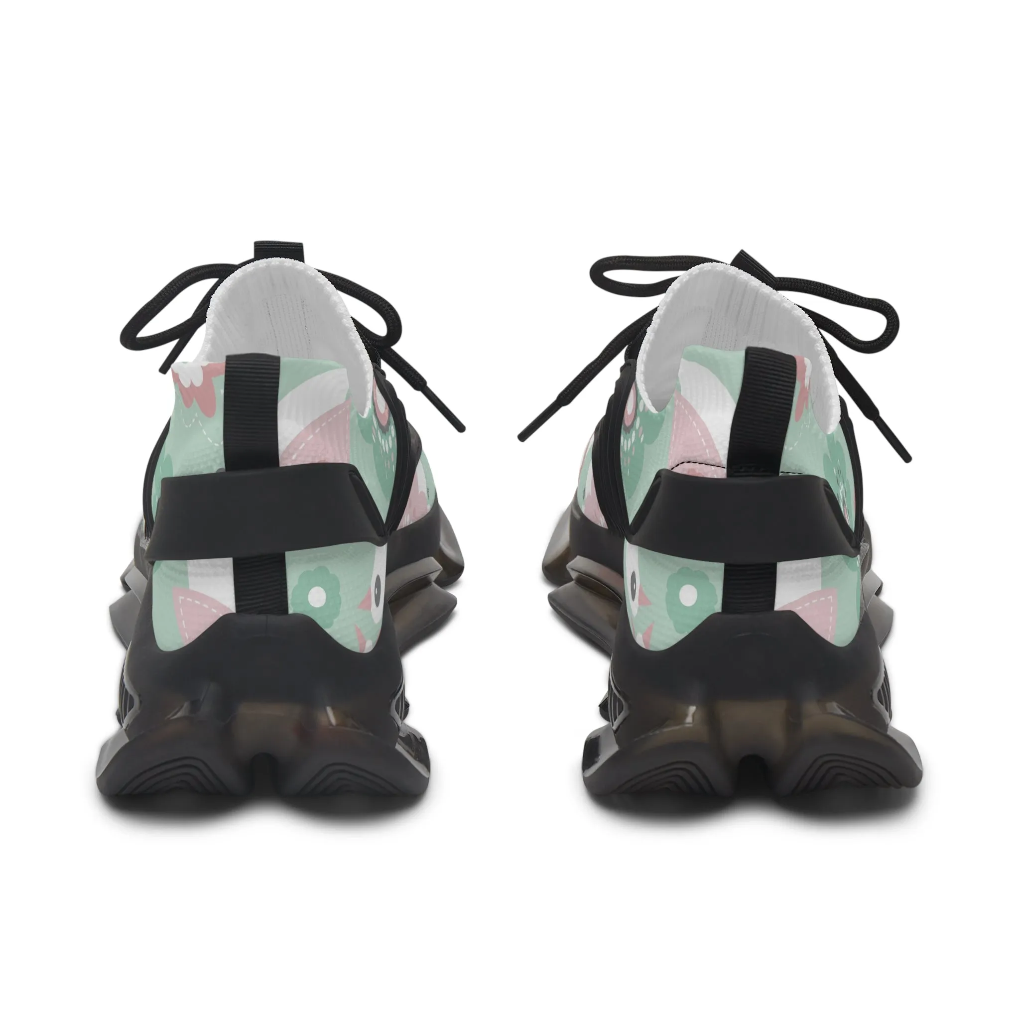 Floral Print Women's Mesh Sneakers - Trendy and Comfortable Athletic Footwear