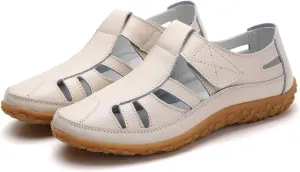 Gladiator Sandals For Women Dressy Summer Closed Toe Non Slip Sandals Comfortable Hollow Out Soft Cushion Sandal Summer Outdoor Beach Athletic Shoes