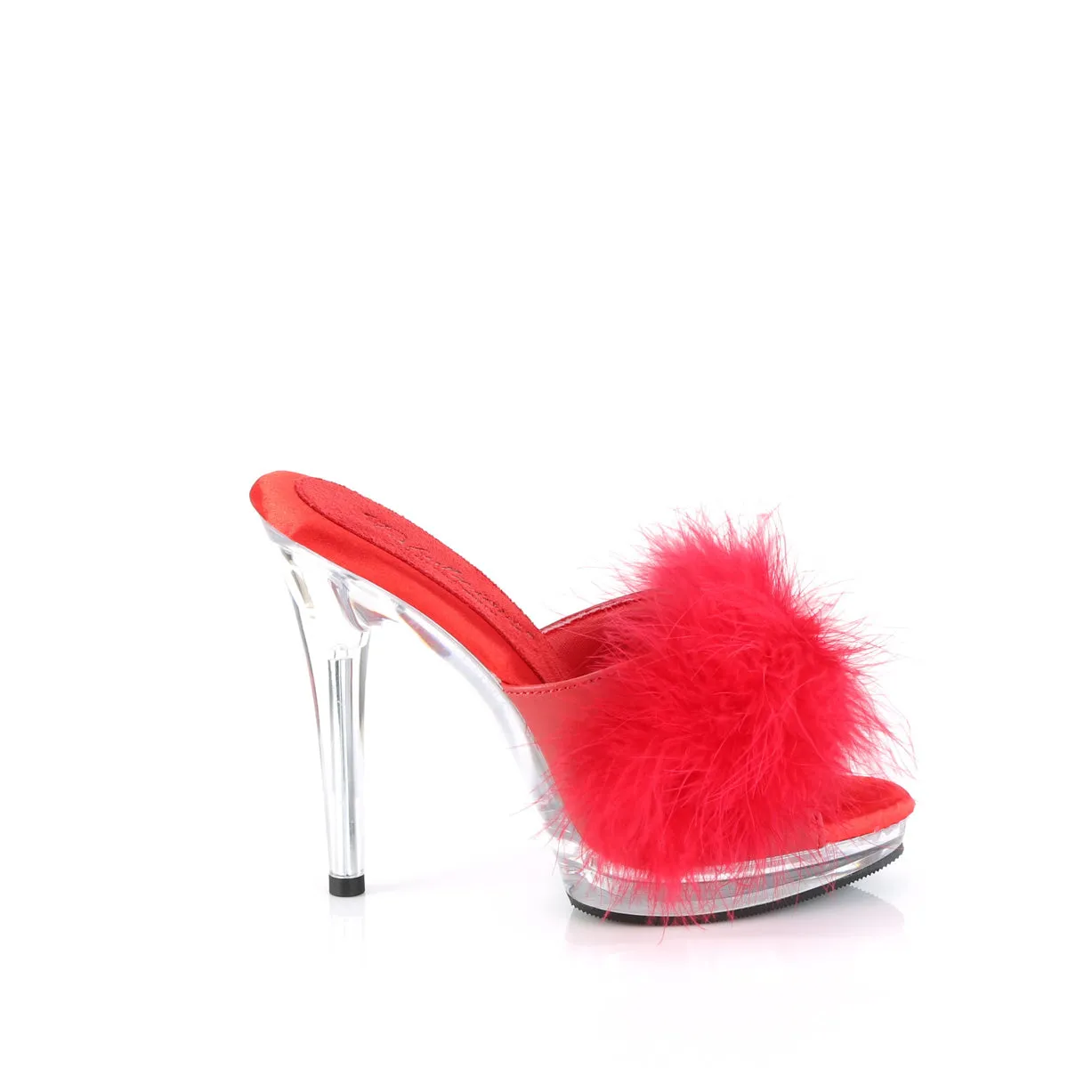 GLORY-501F-8 Fabulicious 5" Glory Red Faux Leather Sexy Shoes (High Heels)