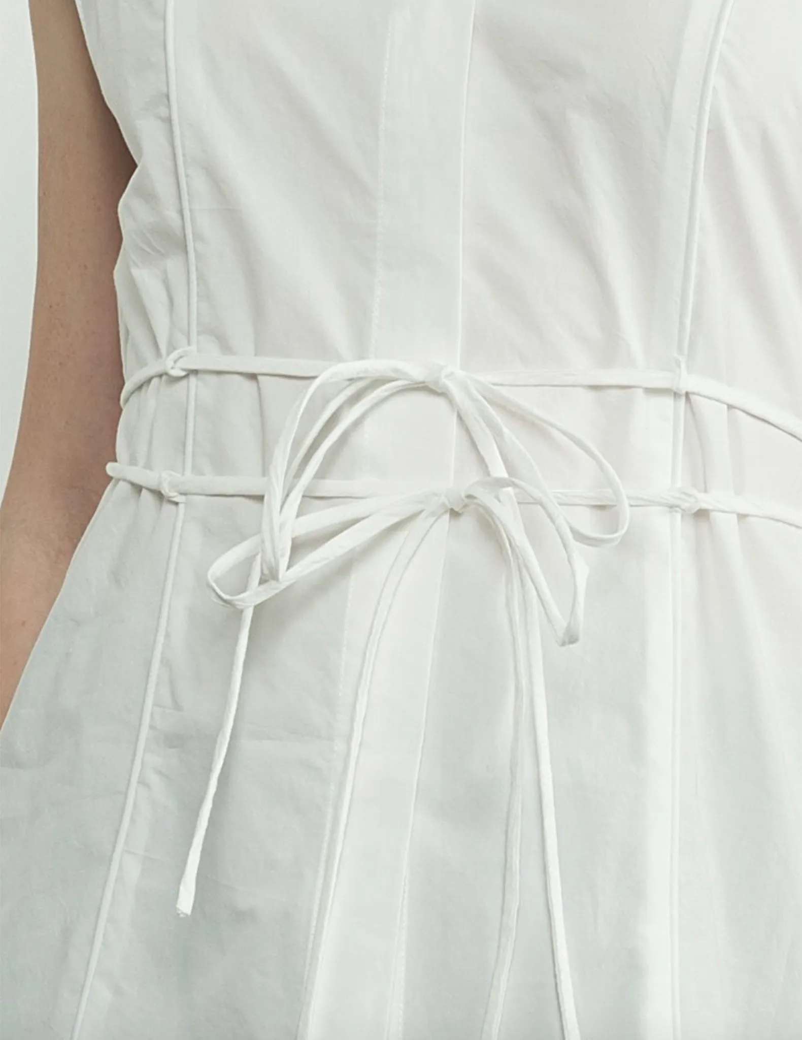 Ilona Belted Sleeveless Button Up Shirt