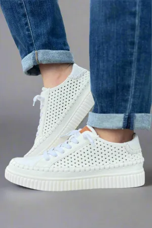 Mazal Perf Sneaker - White