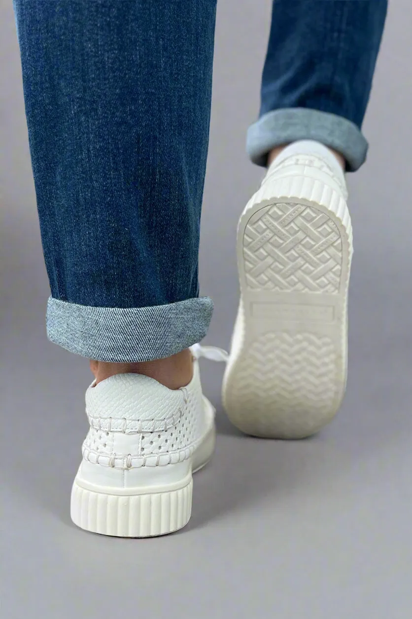 Mazal Perf Sneaker - White
