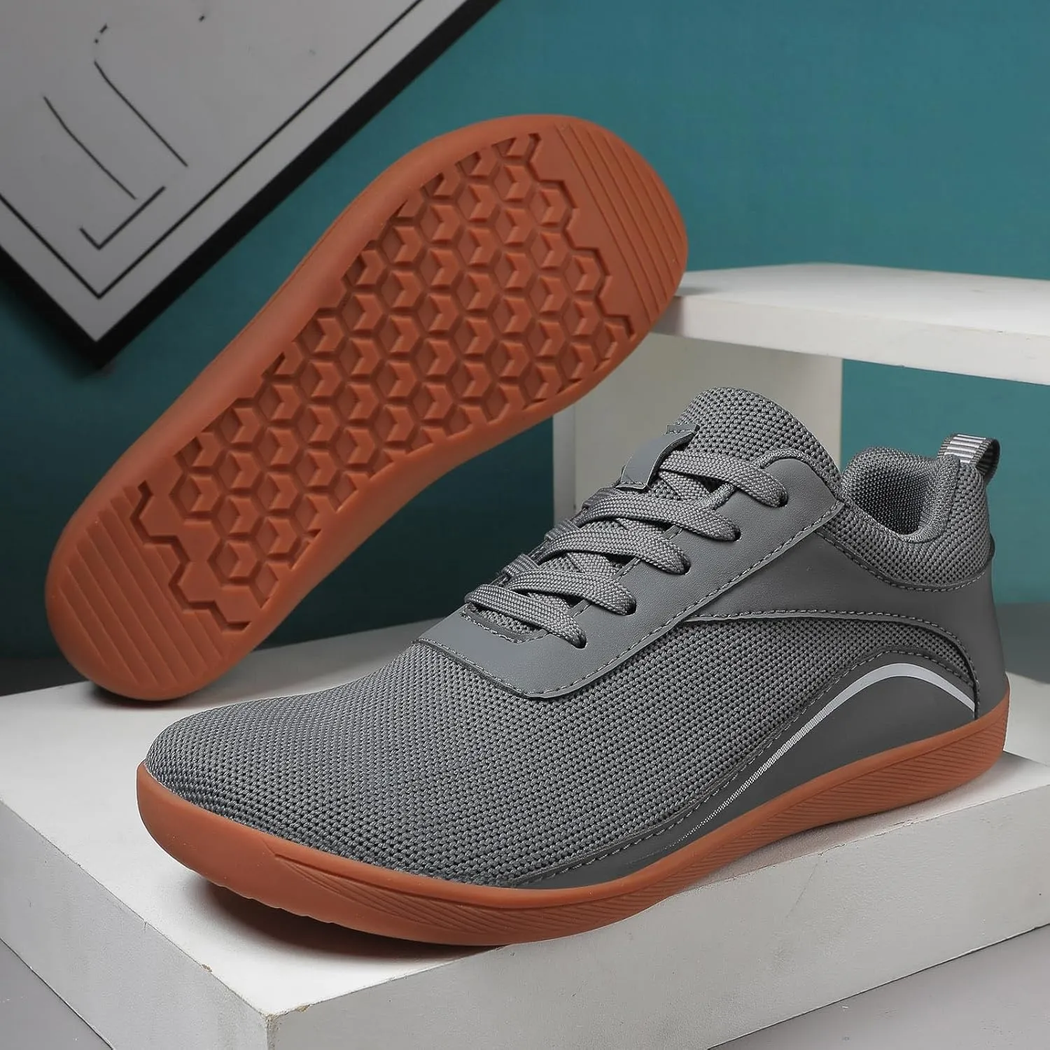 Men's Fashion Versatile Walking Shoes Comfortable Breathable Lace Up Sneaker Men's Comfortable Diabetic Shoes
