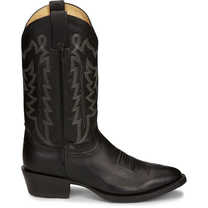 Men's Justin Hayne Black Cowhide R Toe Boot