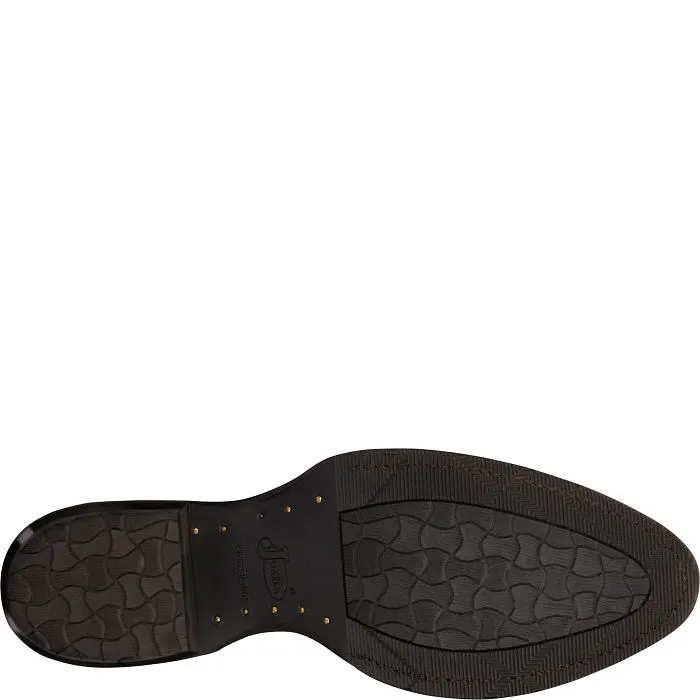 Men's Justin Hayne Black Cowhide R Toe Boot