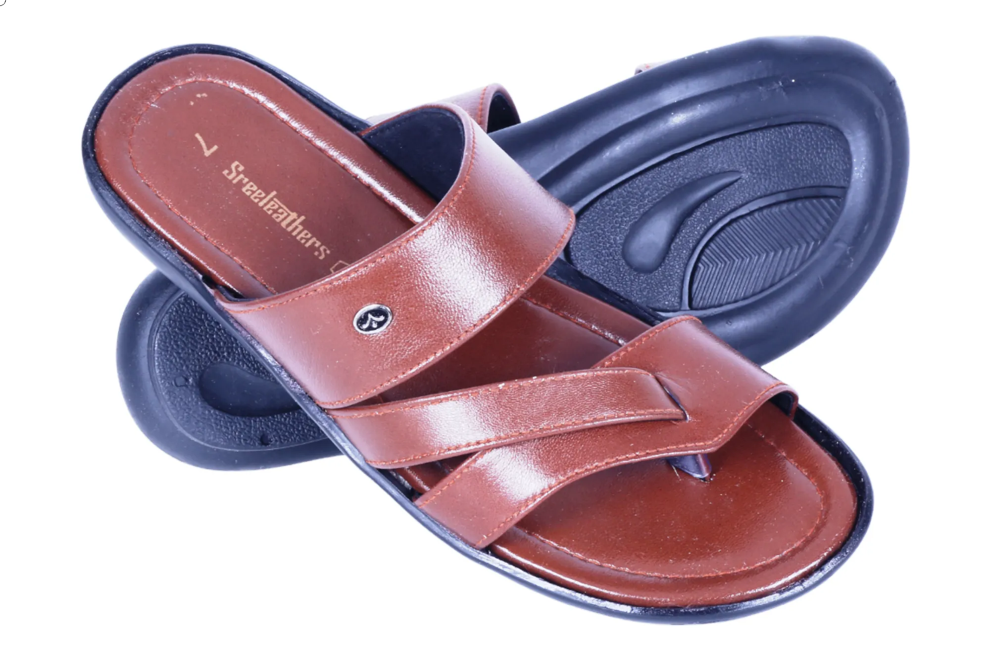 Mens Leather Chappal 28179