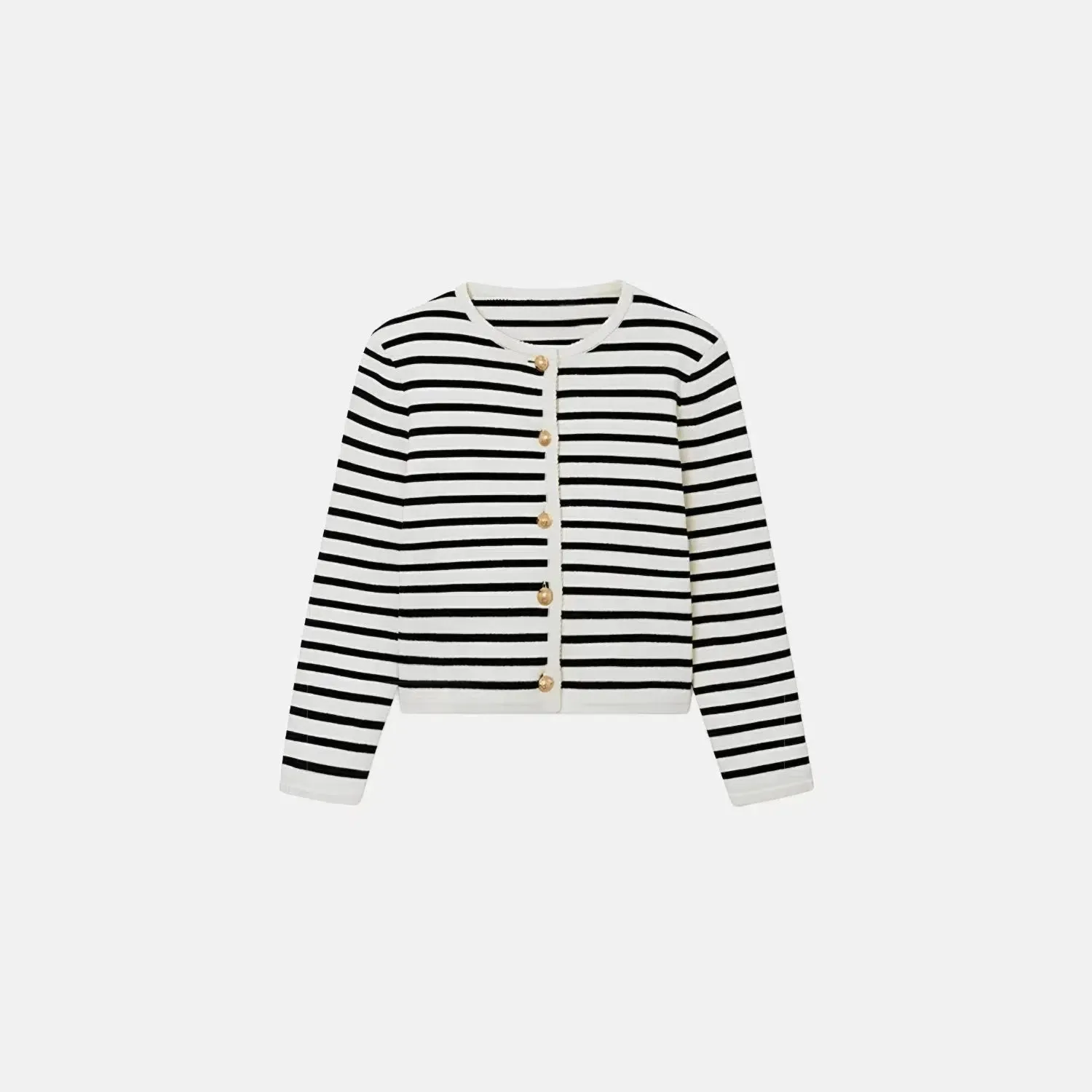 Milanese Vogue Set – Black stripes – High-waisted shorts