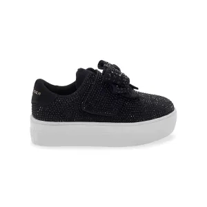 Mini Laney Bow Sneaker - Big Kid Black/White