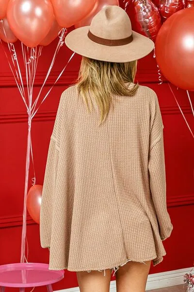 Modern Edge - Uneven-Hem Oversized Top