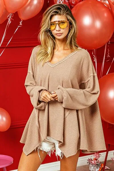 Modern Edge - Uneven-Hem Oversized Top
