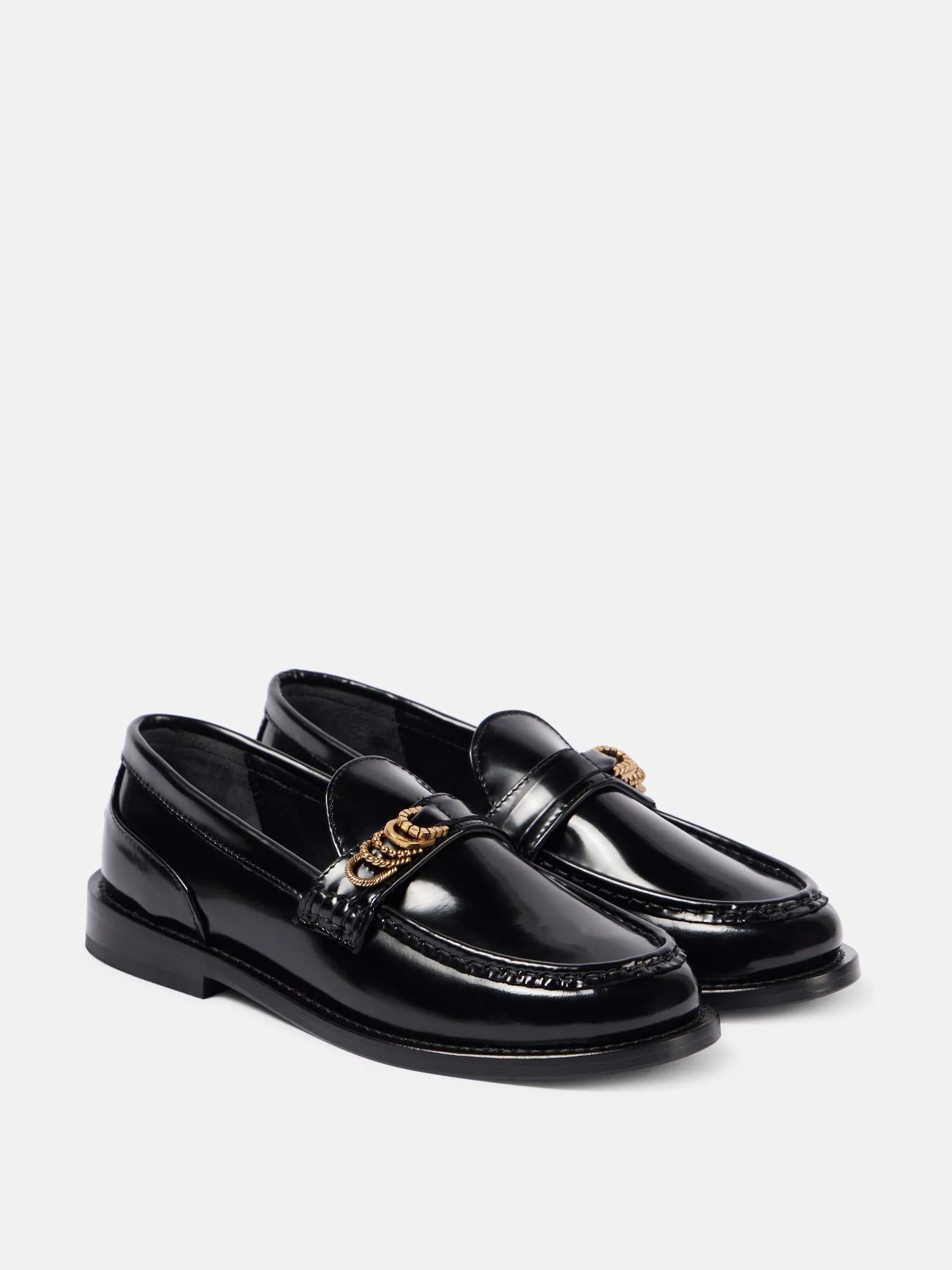 Modern Shine leather loafers