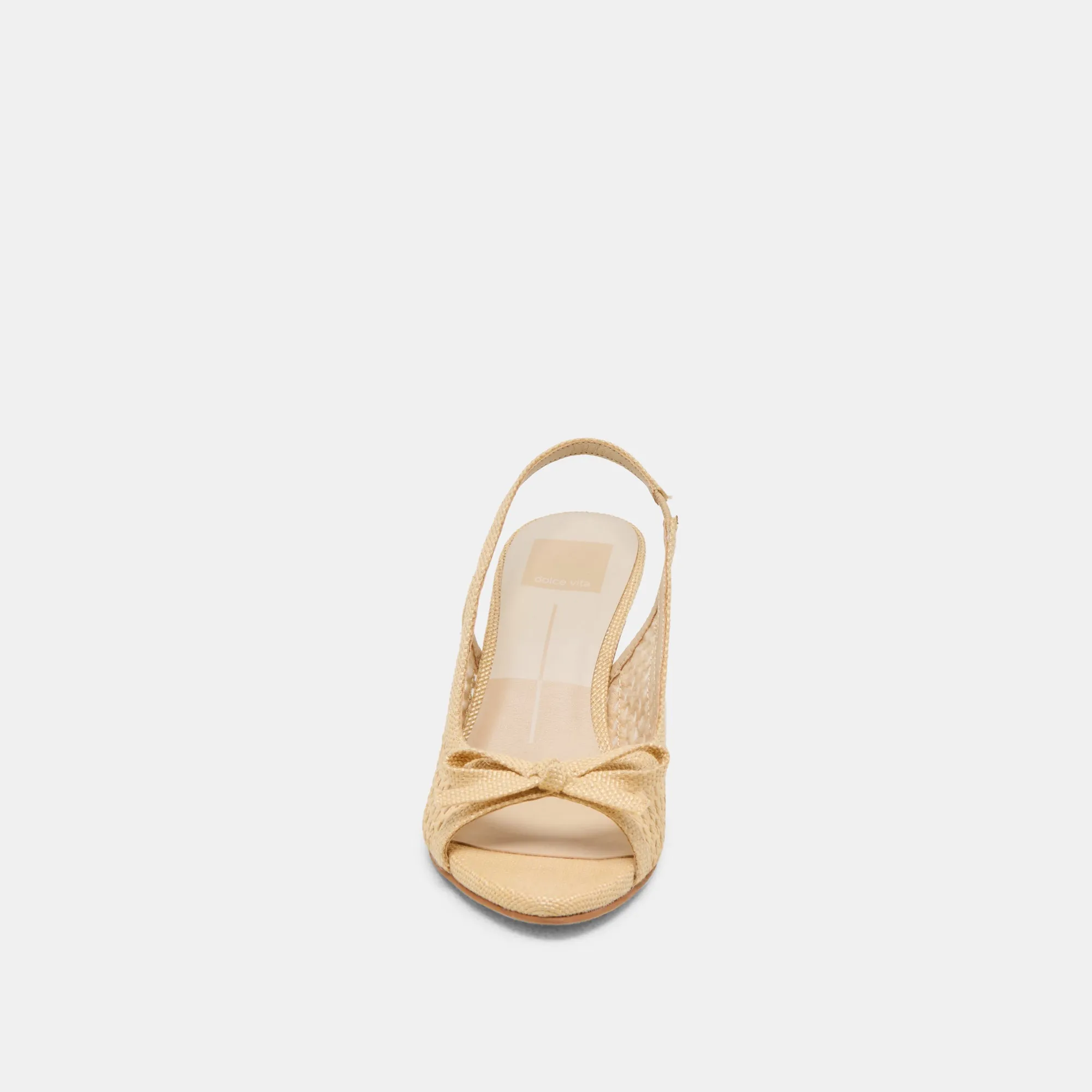MORELA HEELS NATURAL RAFFIA