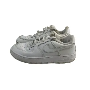 Nike Air Force One Trainers Shoe Size 1 white plain with laces