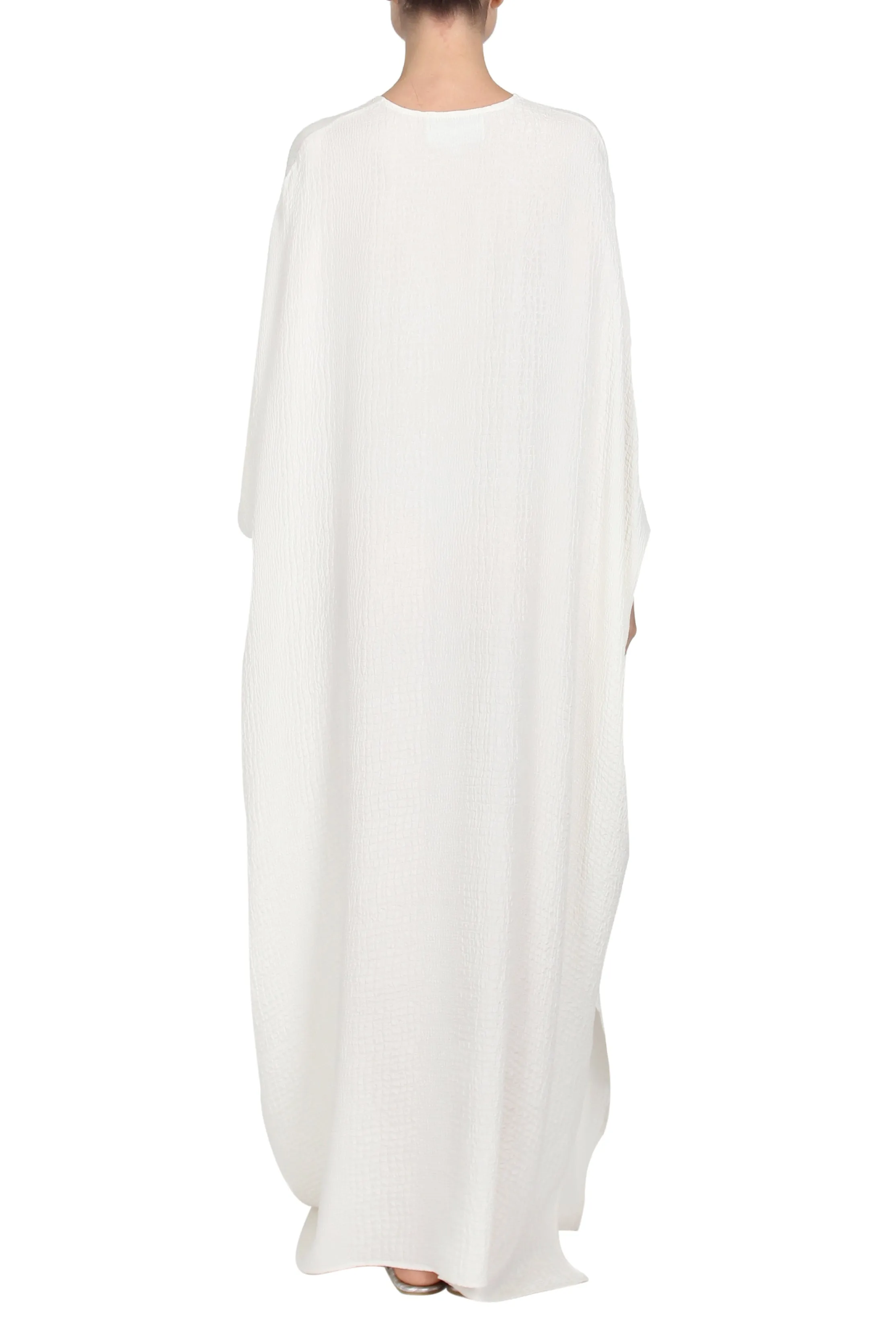 Oversized Silk Croco Jacquard  Boubou
