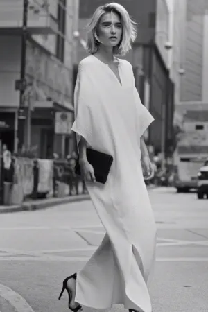 Oversized Silk Croco Jacquard  Boubou