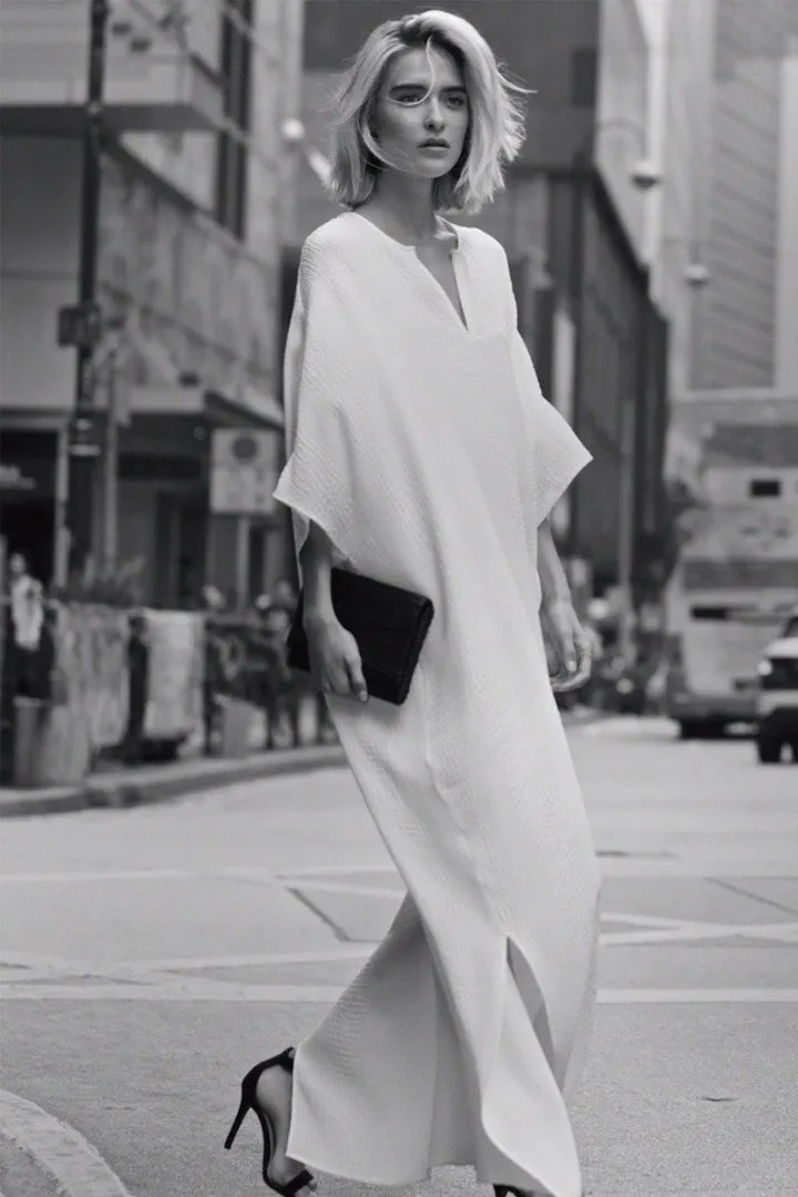 Oversized Silk Croco Jacquard  Boubou