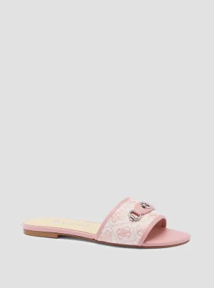 Pink Logo Hammi Slide Sandals