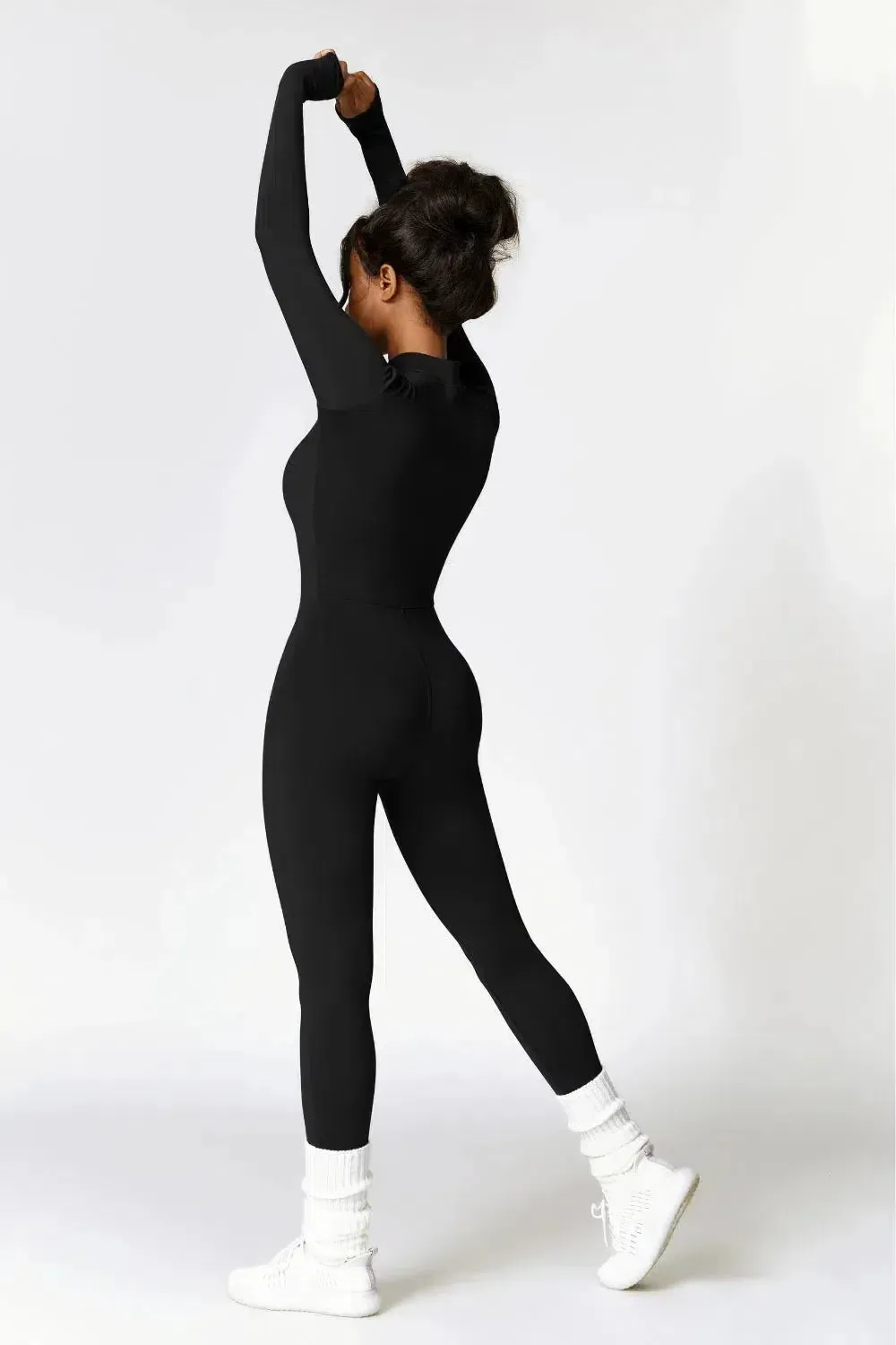 Quinlan – High-neck zip – Seamless activewear suit