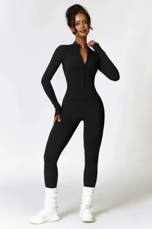 Quinlan – High-neck zip – Seamless activewear suit