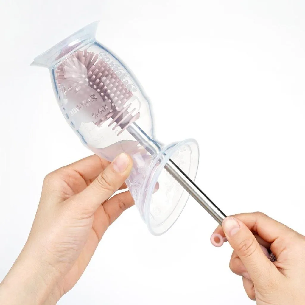 Silicone Double-Ended Bottle Brush VARIOUS COLOURS