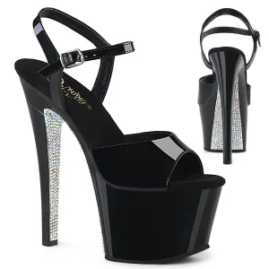 SKY-309CRS Pleaser Black Sexy Platform Shoes (Pole Dancing Heels)