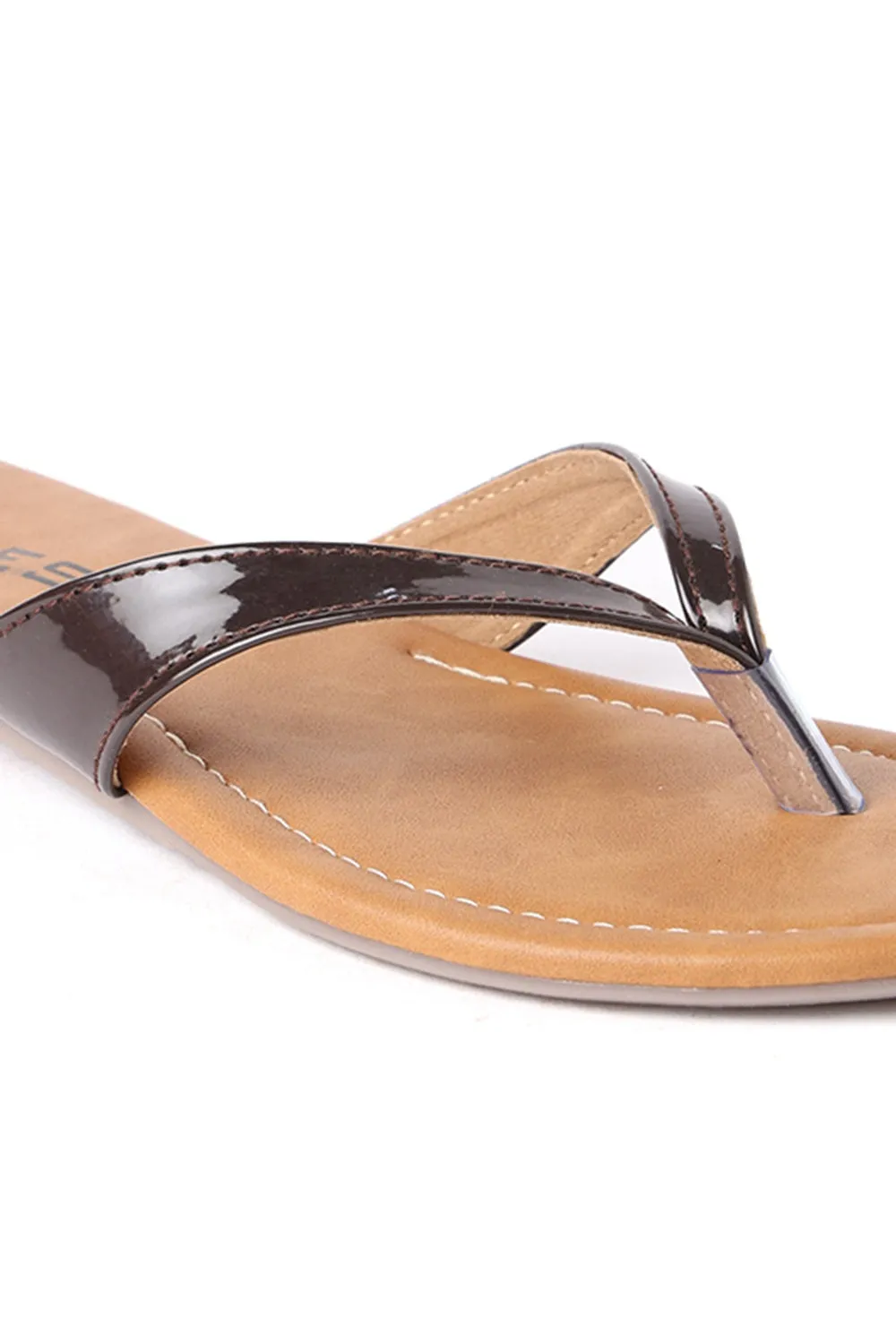 SOLES Classic Brown Flat Sandals