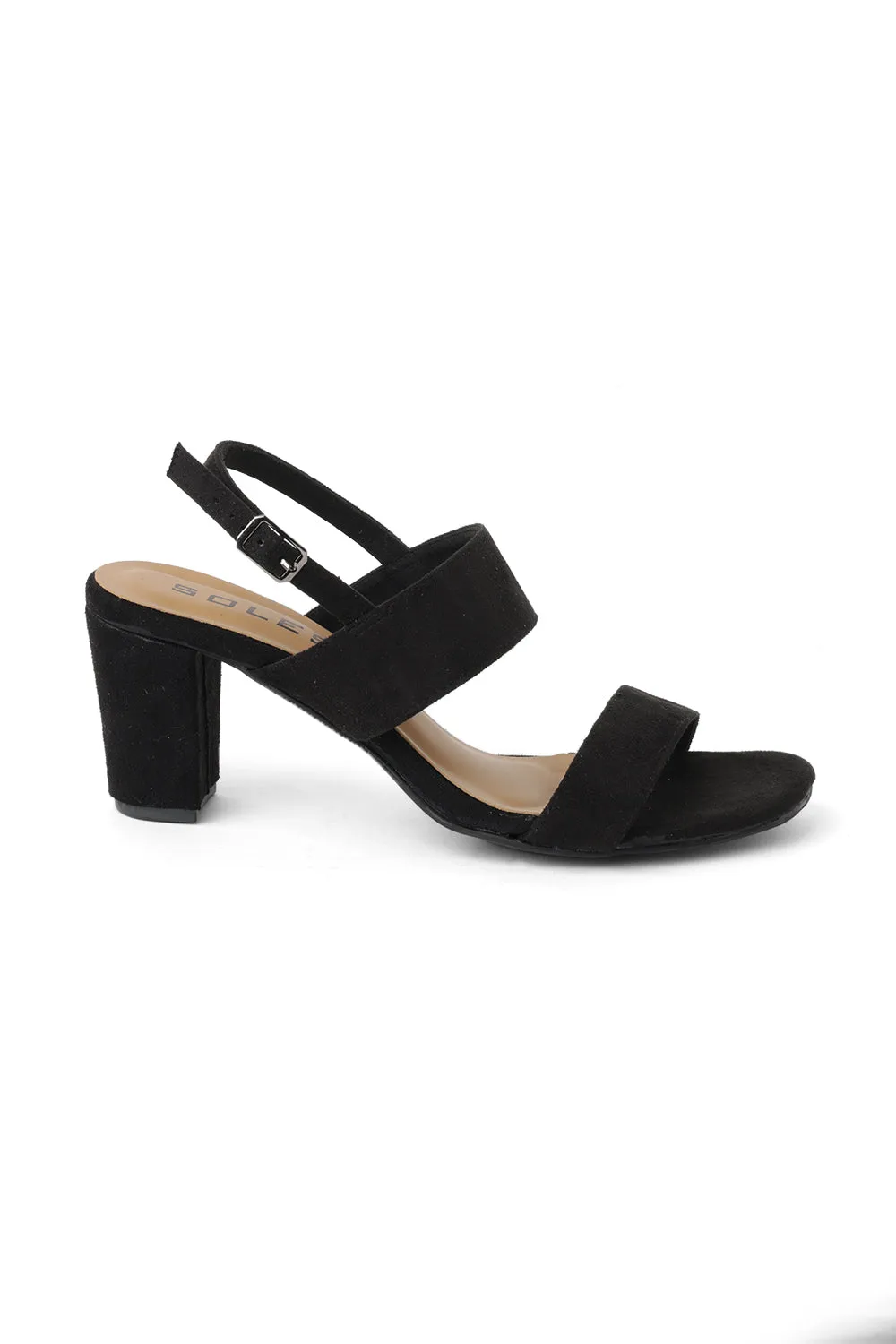 SOLES Open Toe Block Heel Sandals