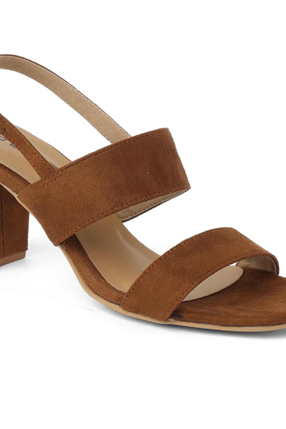 SOLES Open Toe Block Heel Sandals