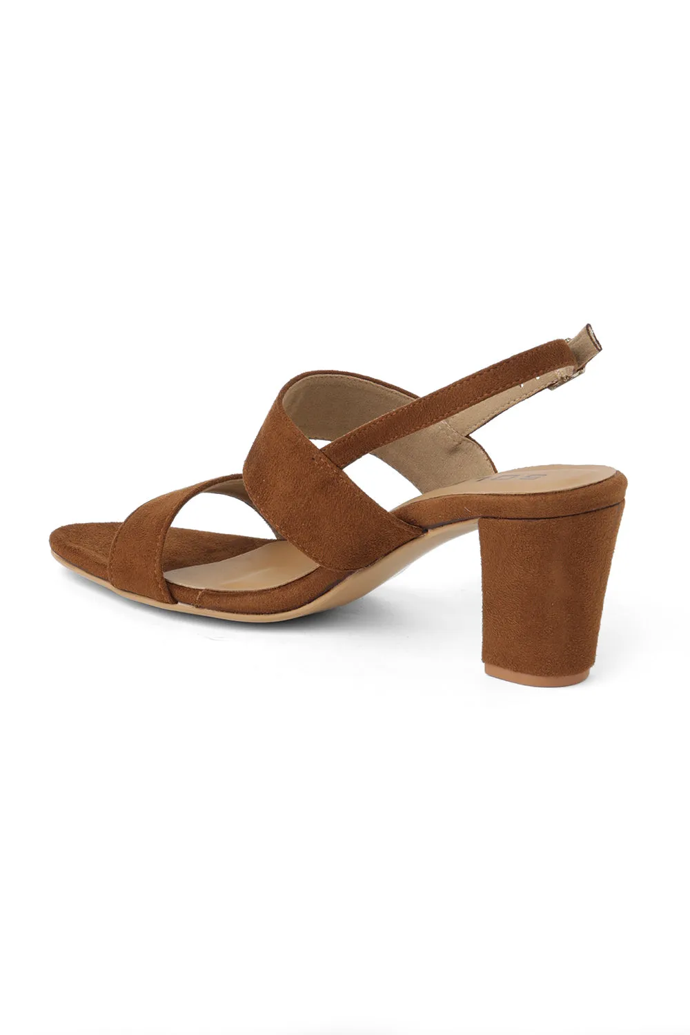 SOLES Open Toe Block Heel Sandals