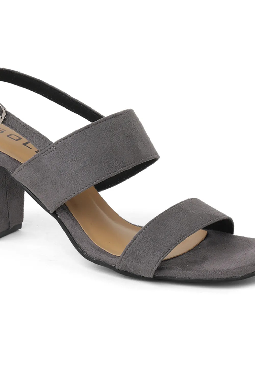 SOLES Open Toe Block Heel Sandals