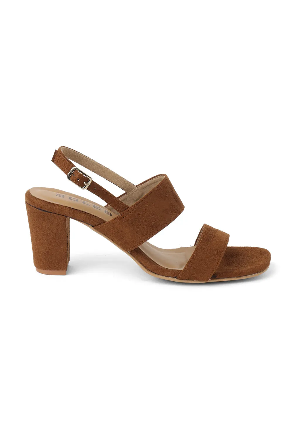 SOLES Open Toe Block Heel Sandals
