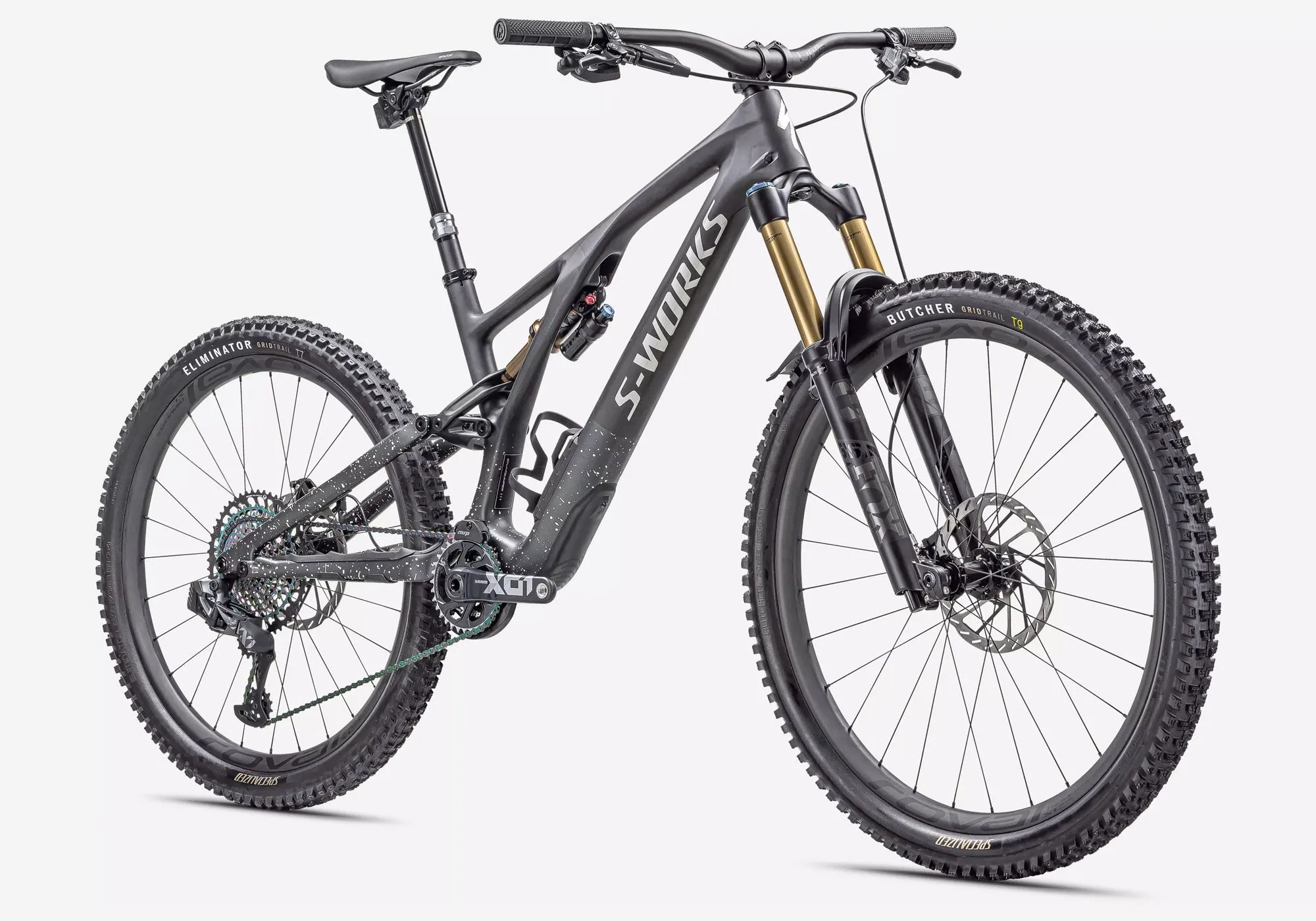 Specialized S-Works Stumpjumper Evo, Satin Carbon/Brushed Liquid Black Metal. SAVE $3500!