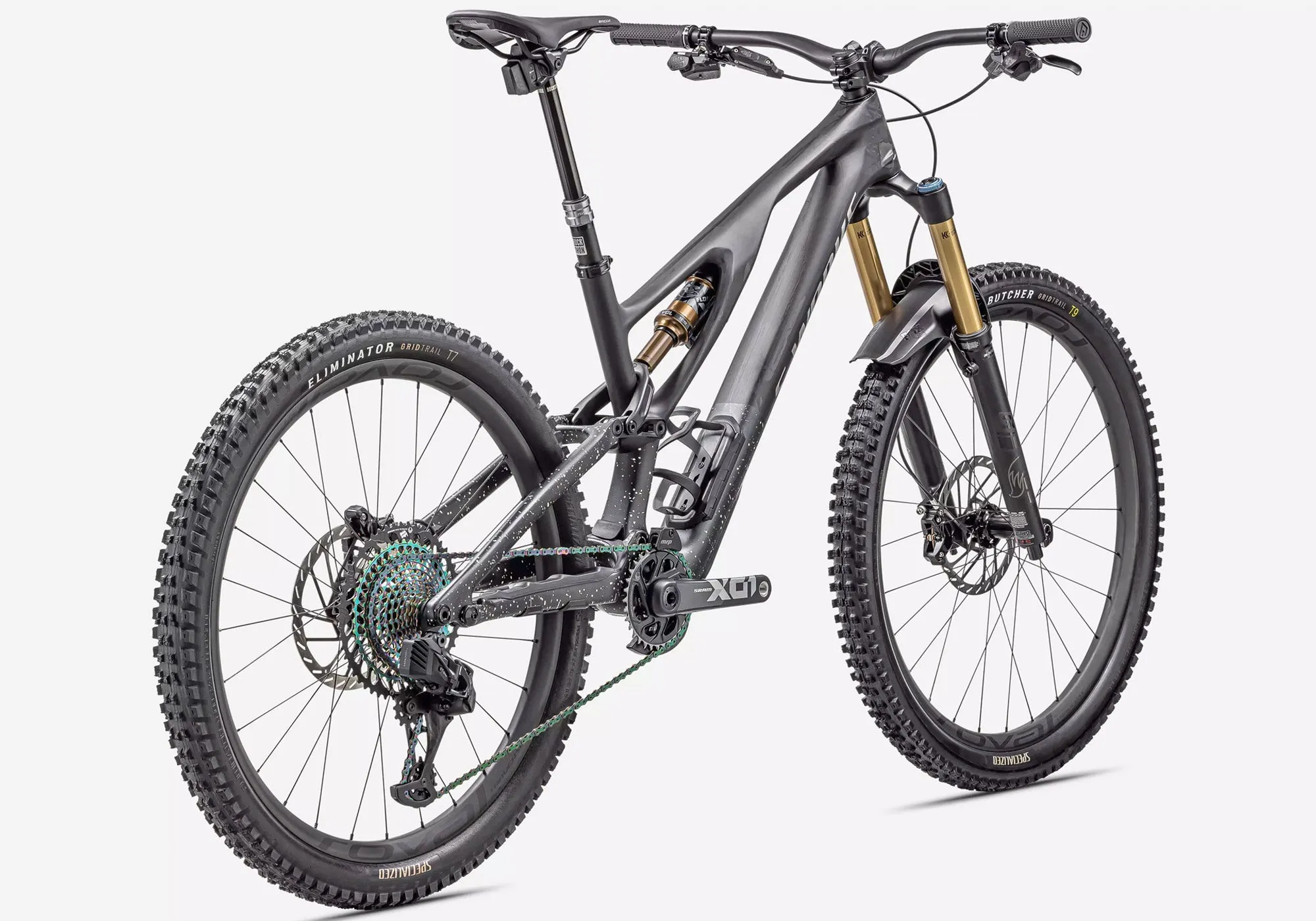 Specialized S-Works Stumpjumper Evo, Satin Carbon/Brushed Liquid Black Metal. SAVE $3500!