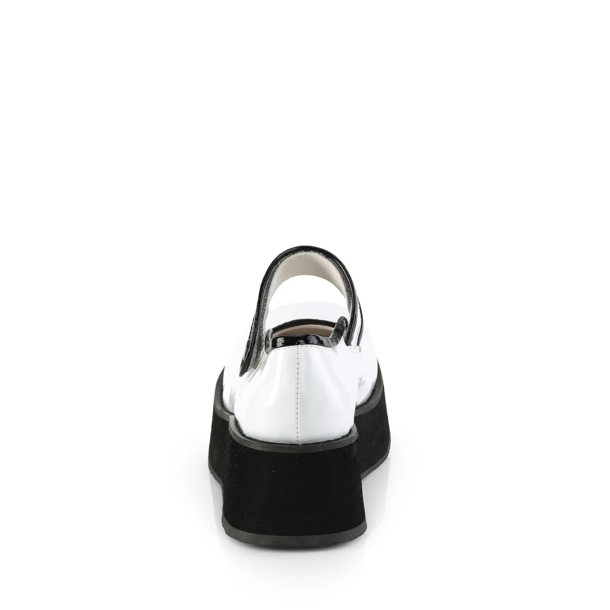 SPRITE-01 DemoniaCult White Holo Patent Sexy Women's Heels & Platform Shoes (Alternative Footwear)