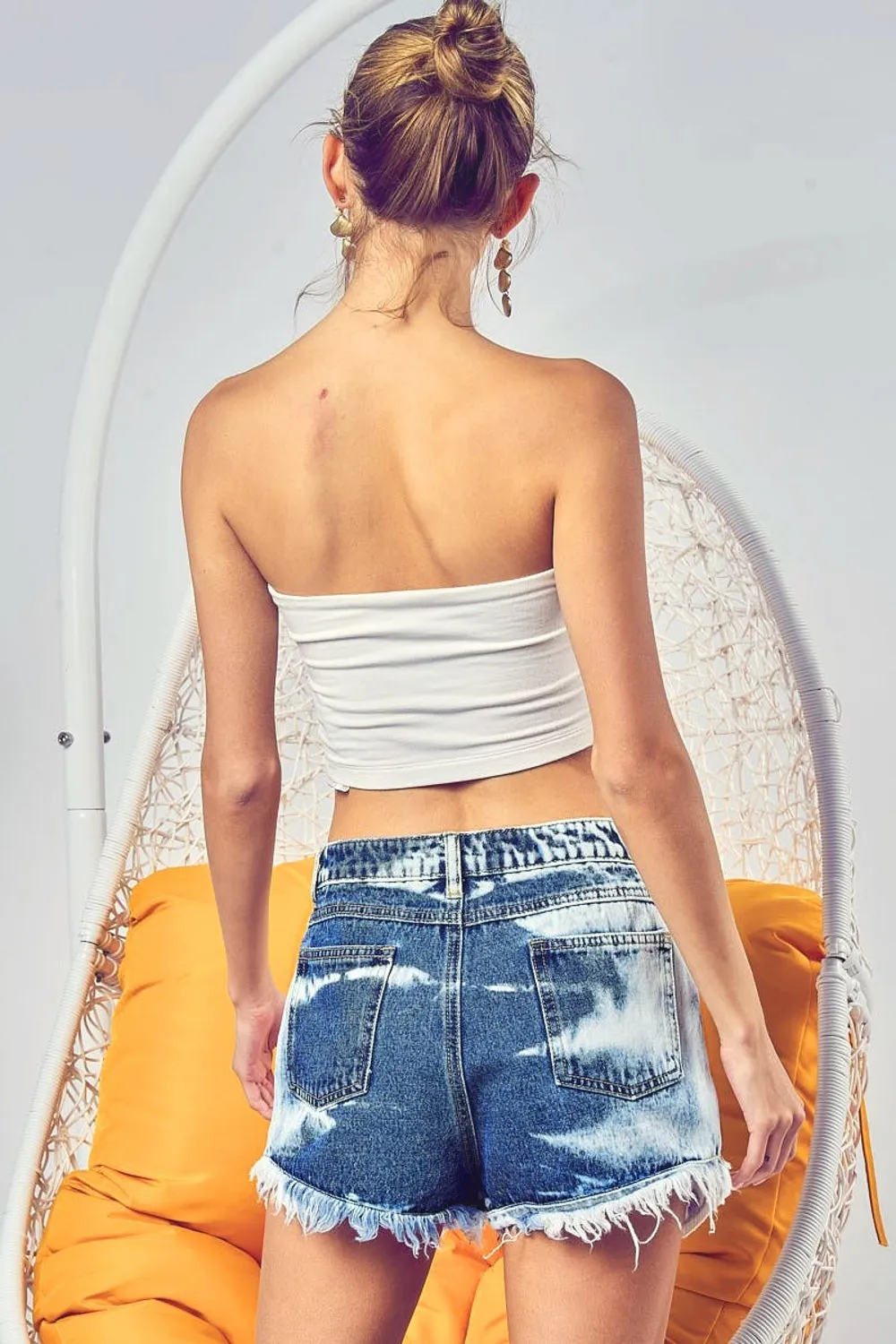 Stars & Stripes US Flag Denim Shorts