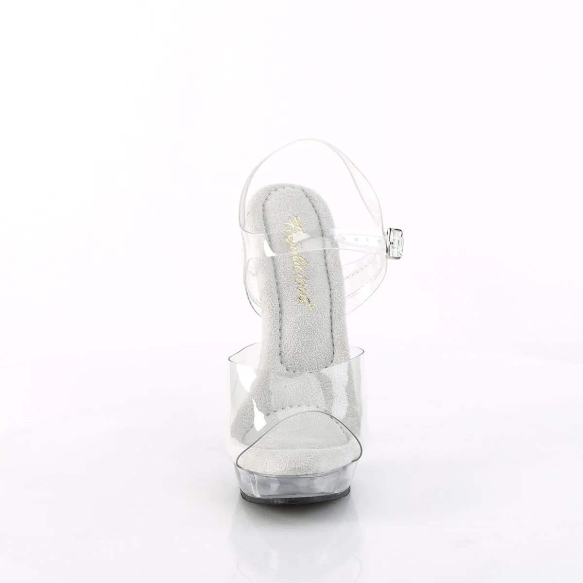SULTRY-608 Fabulicious 6" Sultry Clear Sexy Shoes (Posing Shoes)